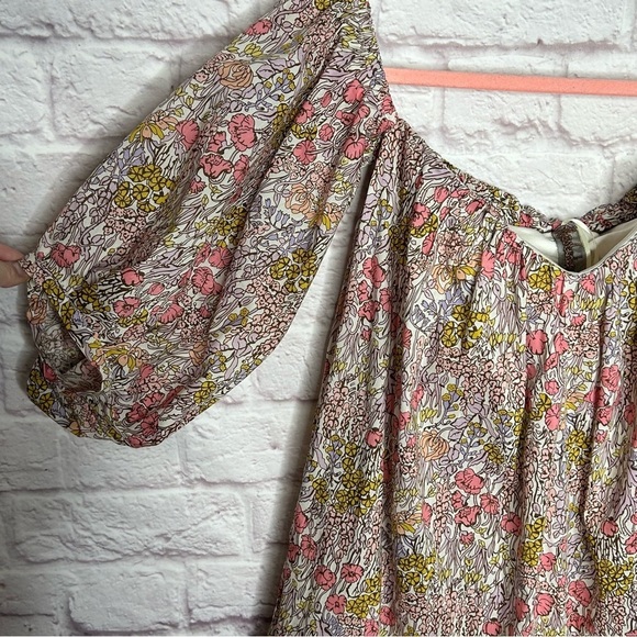 Free People Floral Mini Dress with Puff Sleeves - Picture 7 of 12